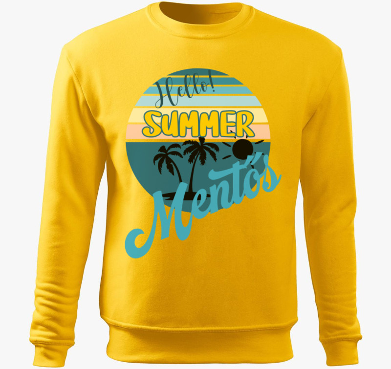 Hello Summer mentős belebújós pulóver — Sárga