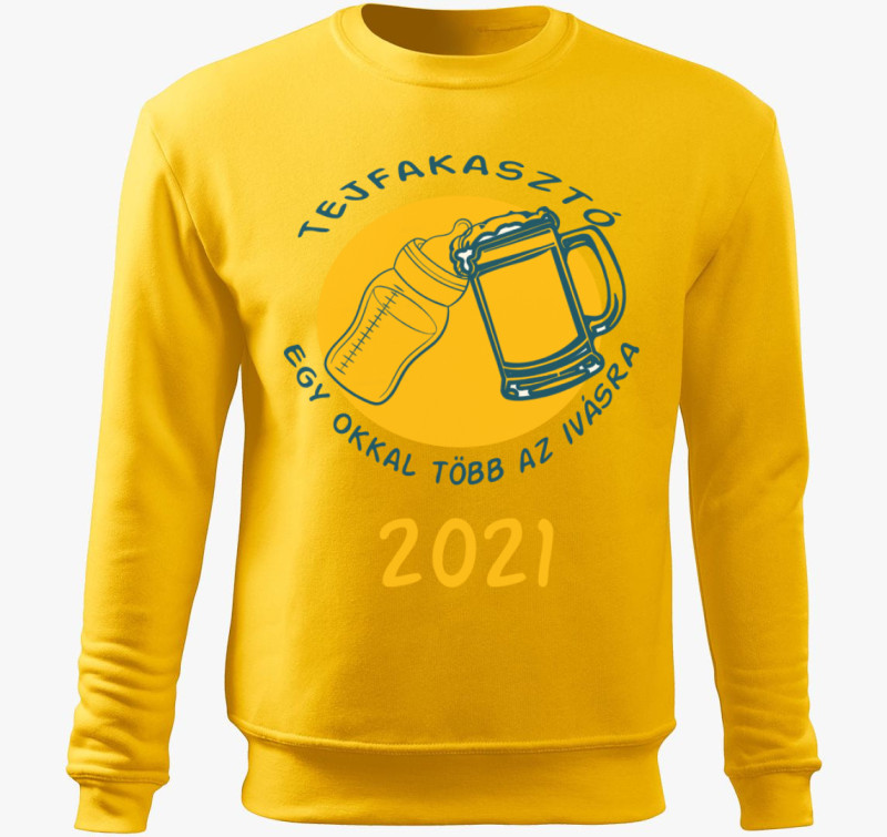Tejfakasztós belebújós pulóver 2.0 — Sárga