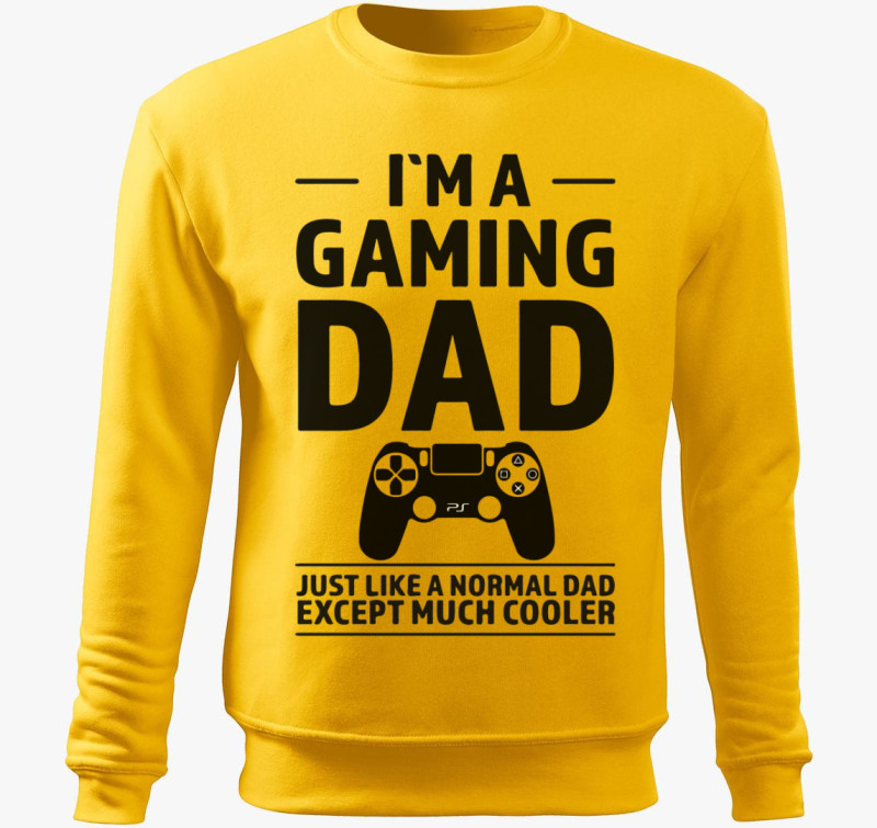 Gamer apuka belebújós pulóver — Sárga