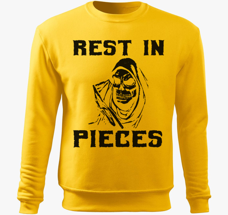 Rest in Pieces belebújós pulóver — Sárga