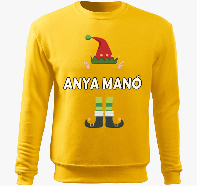Anya manó belebújós pulóver — Sárga