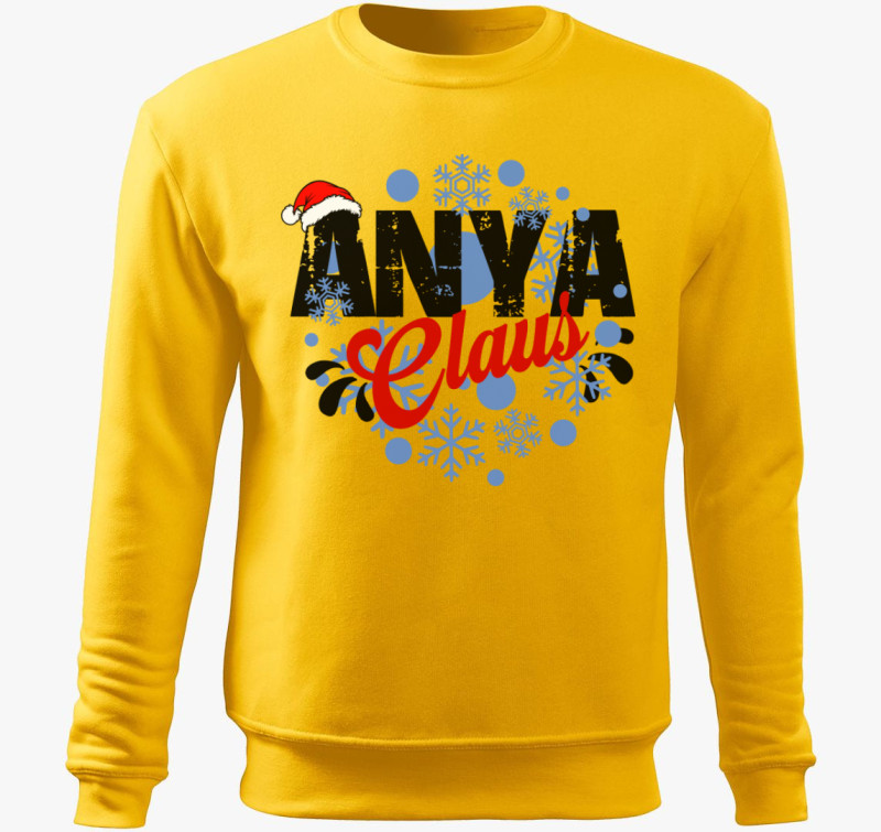 Anya Claus belebújós pulóver — Sárga