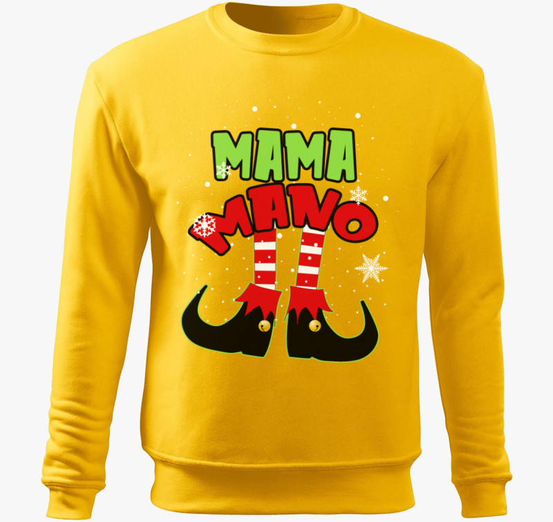 Mama manó belebújós pulóver — Sárga