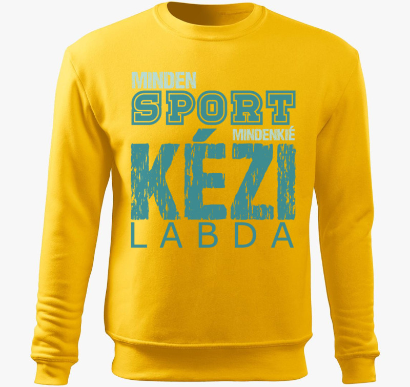 Minden sport kézilabda belebújós pulóver — Sárga