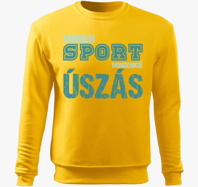 Minden sport úszás belebújós pulóver — Sárga