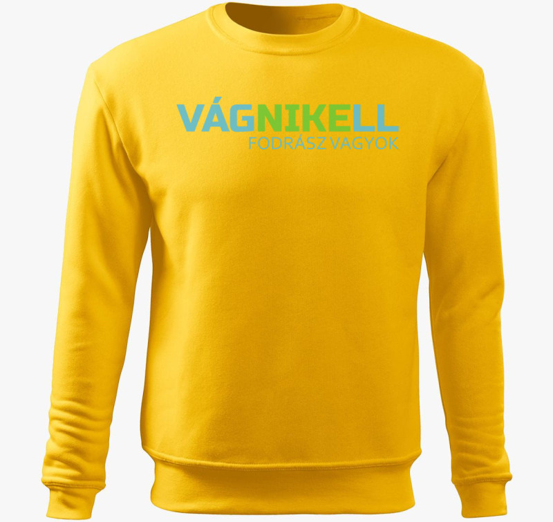Vágni kell belebújós pulóver — Sárga