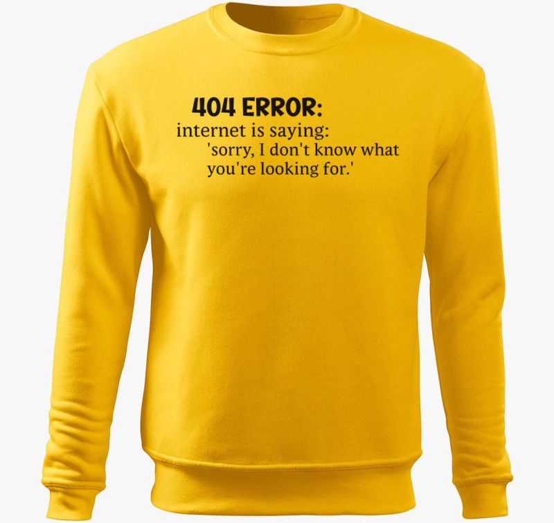 404 Error internet Dictionary belebújós pulóver — Sárga