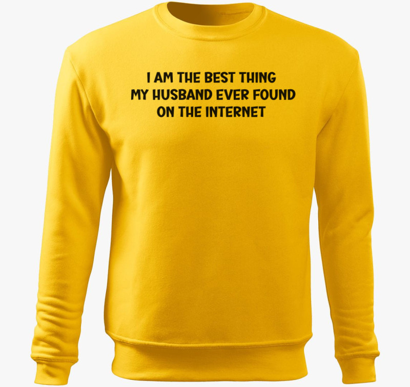 I am the best thing belebújós pulóver — Sárga