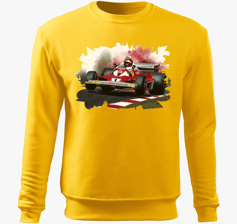 Niki Lauda belebújós pulóver — Sárga