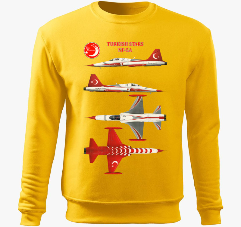 Turkish Stars 2 belebújós pulóver — Sárga