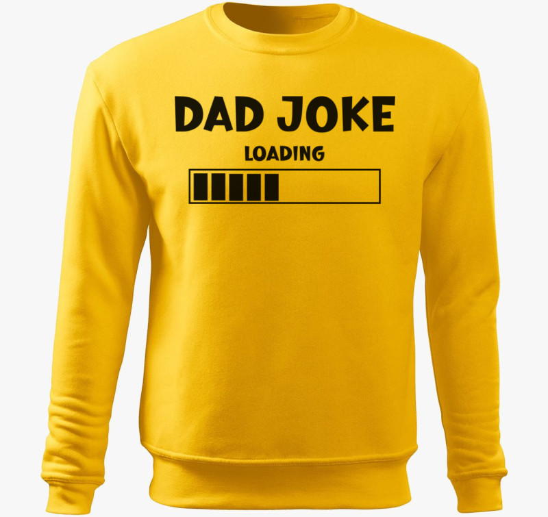 Dad joke loading belebújós pulóver — Sárga