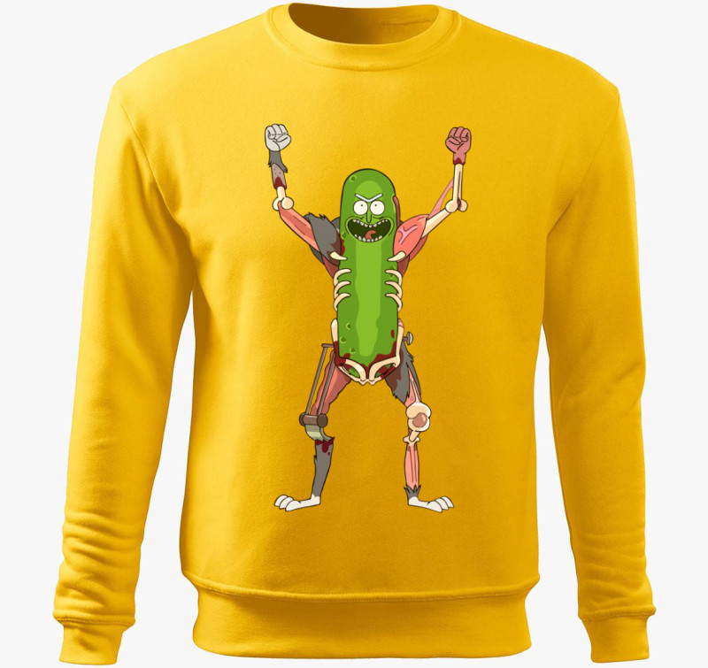 Pickle Rick Rat Suit belebújós pulóver — Sárga