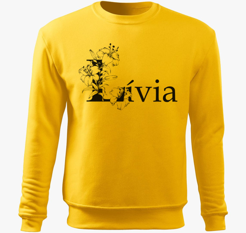 Lívia belebújós pulóver — Sárga