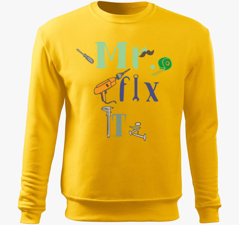 MR FIX IT belebújós pulóver — Sárga