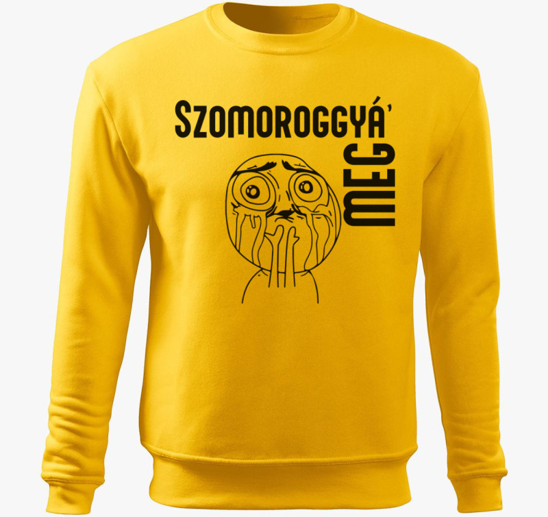 Szomoroggyá meg belebújós pulóver — Sárga