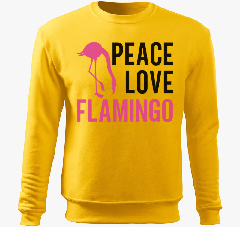 Flamingo peace belebújós pulóver — Sárga