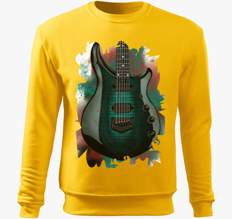 John Petrucci gitár belebújós pulóver — Sárga