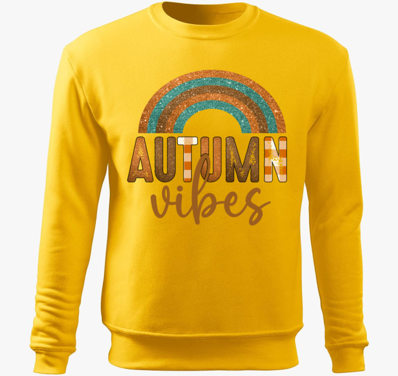 Autumnvibes belebújós pulóver — Sárga