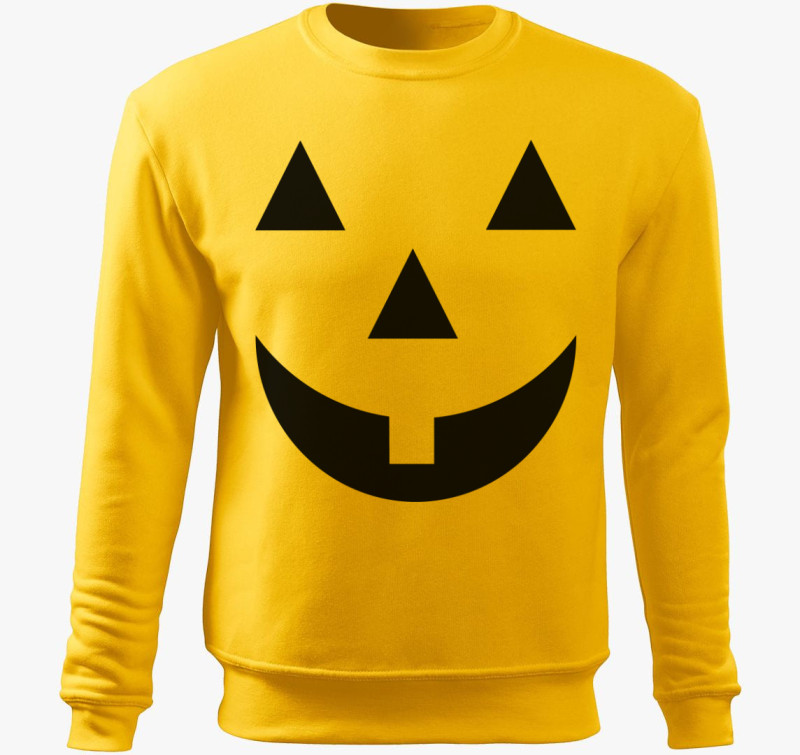 Pumpkin face belebújós pulóver — Sárga