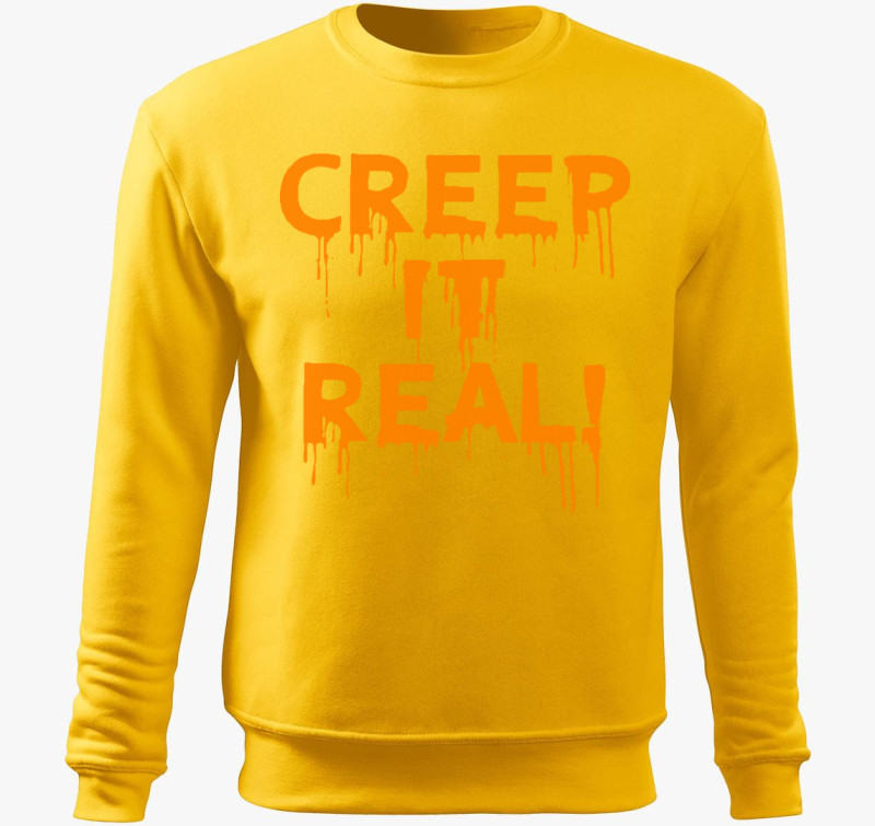 Creepitreal belebújós pulóver — Sárga