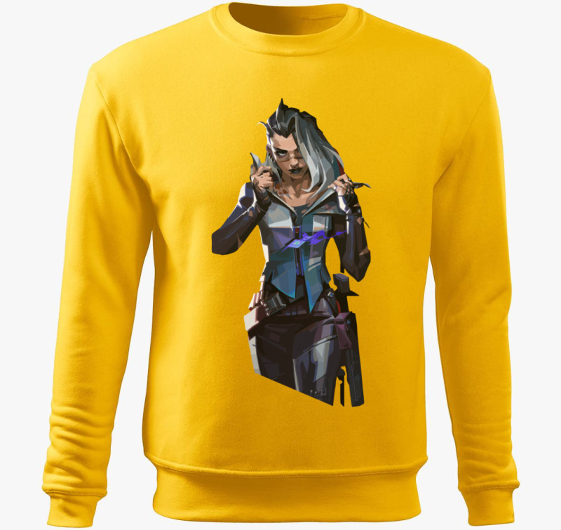 Valorant Fade Agent belebújós pulóver — Sárga