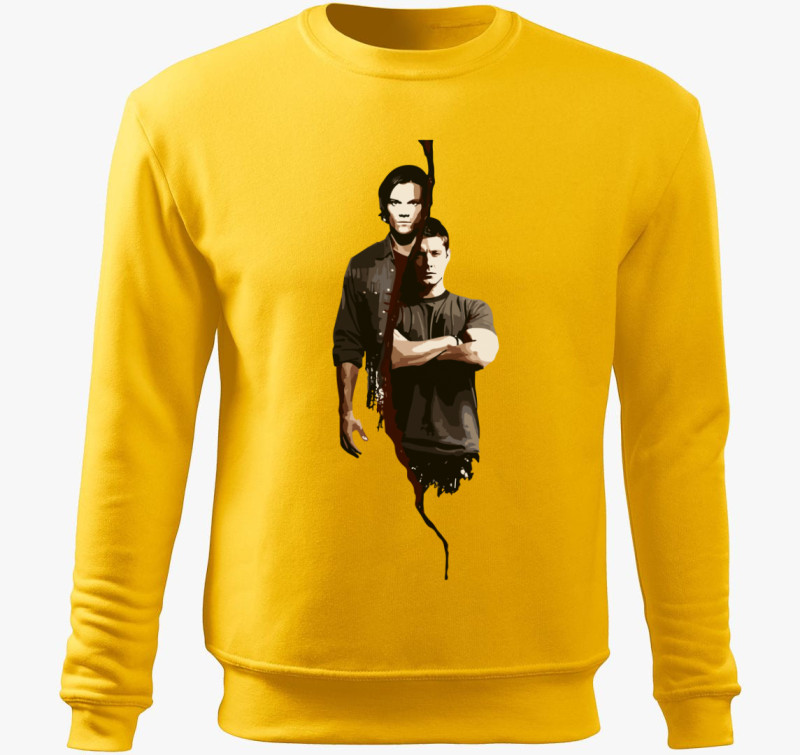 Supernatural Sam és Dean 2 belebújós pulóver — Sárga