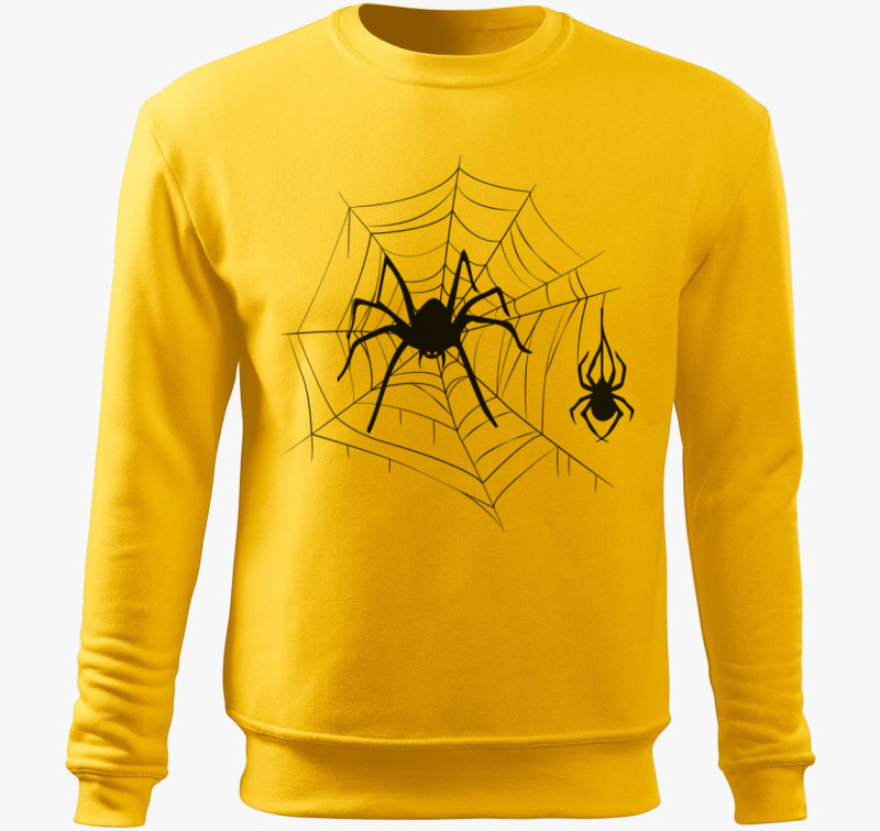 Spider Halloween belebújós pulóver — Sárga