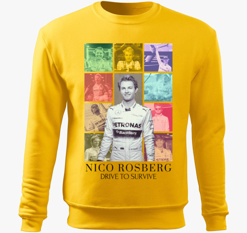 Nico Rosberg F1 belebújós pulóver — Sárga