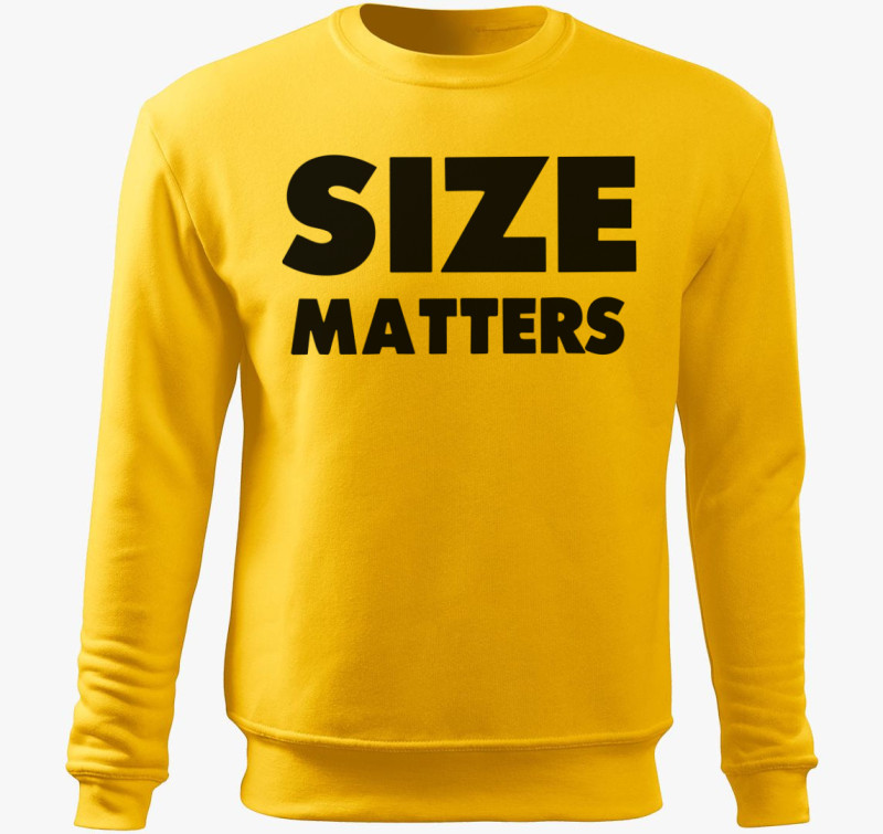 Size Matters belebújós pulóver — Sárga