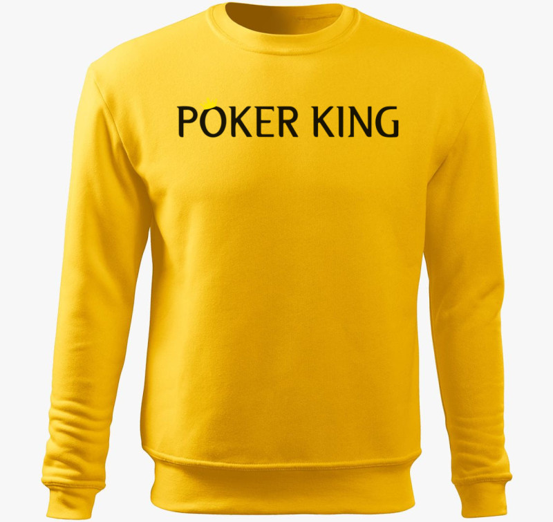 Poker king belebújós pulóver — Sárga