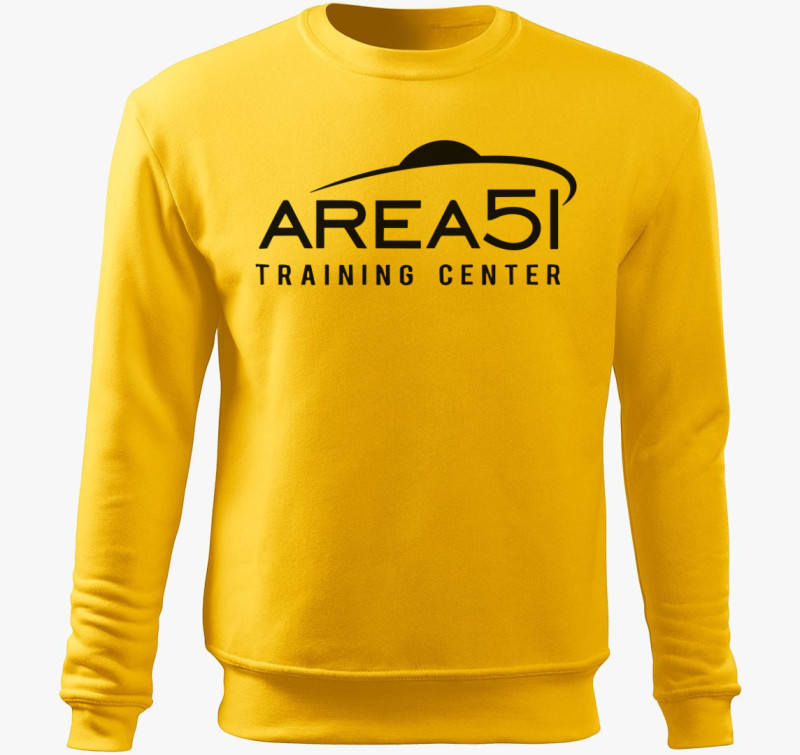 Area51 belebújós pulóver — Sárga