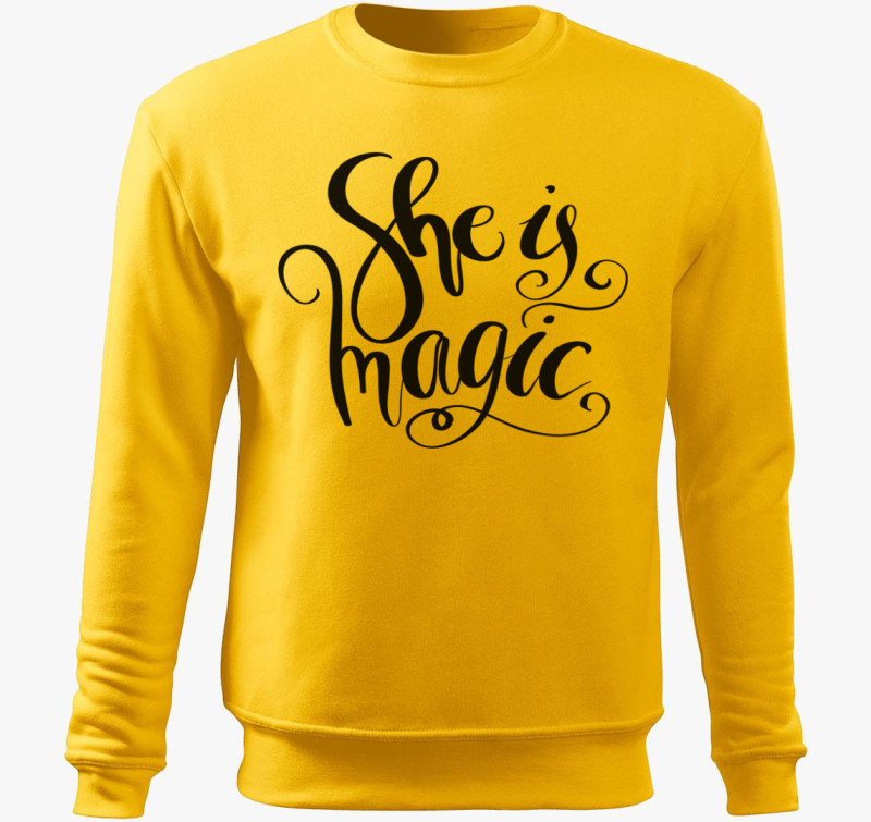She is magic belebújós pulóver — Sárga