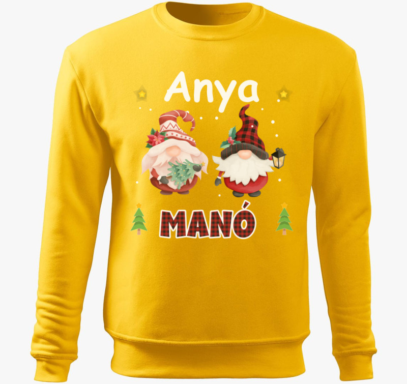 Anya manó belebújós pulóver — Sárga
