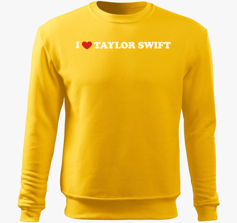 Love TS white belebújós pulóver — Sárga