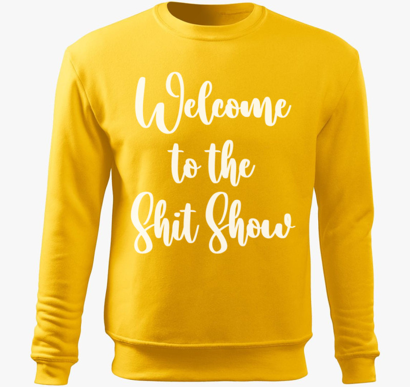 Shit show belebújós pulóver — Sárga
