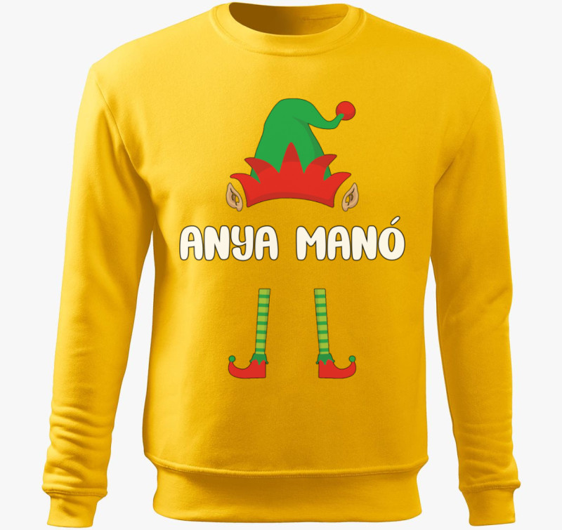 Anya manós belebújós pulóver — Sárga
