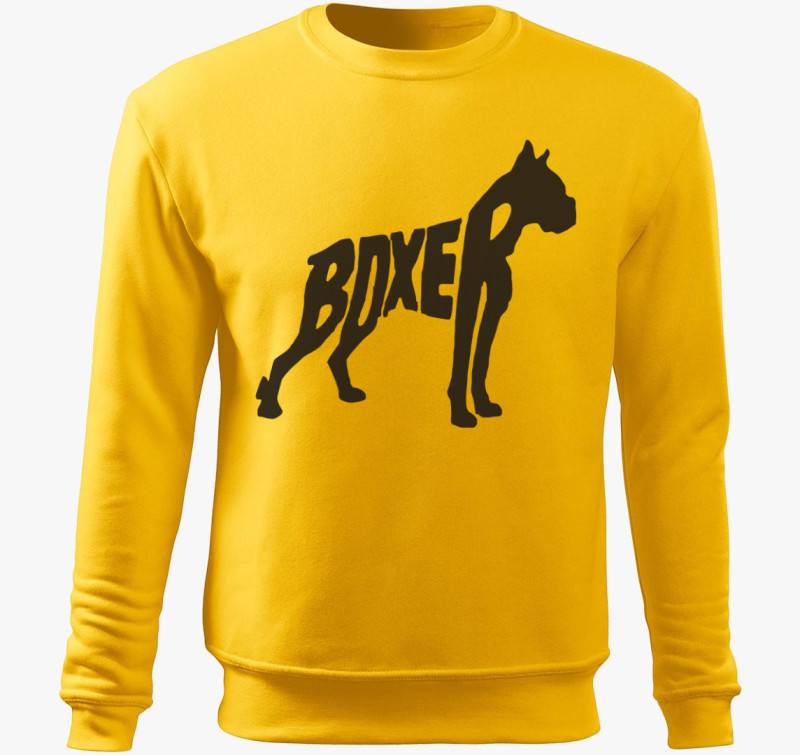 Boxer belebújós pulóver — Sárga