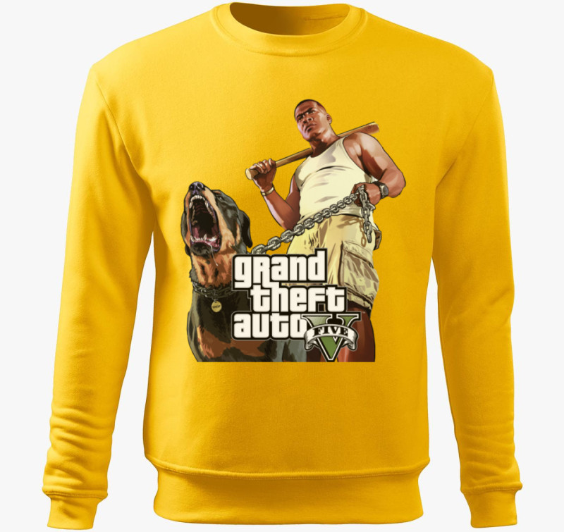 GTA V Franklin belebújós pulóver — Sárga