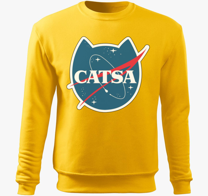 Cicás NASA belebújós pulóver — Sárga