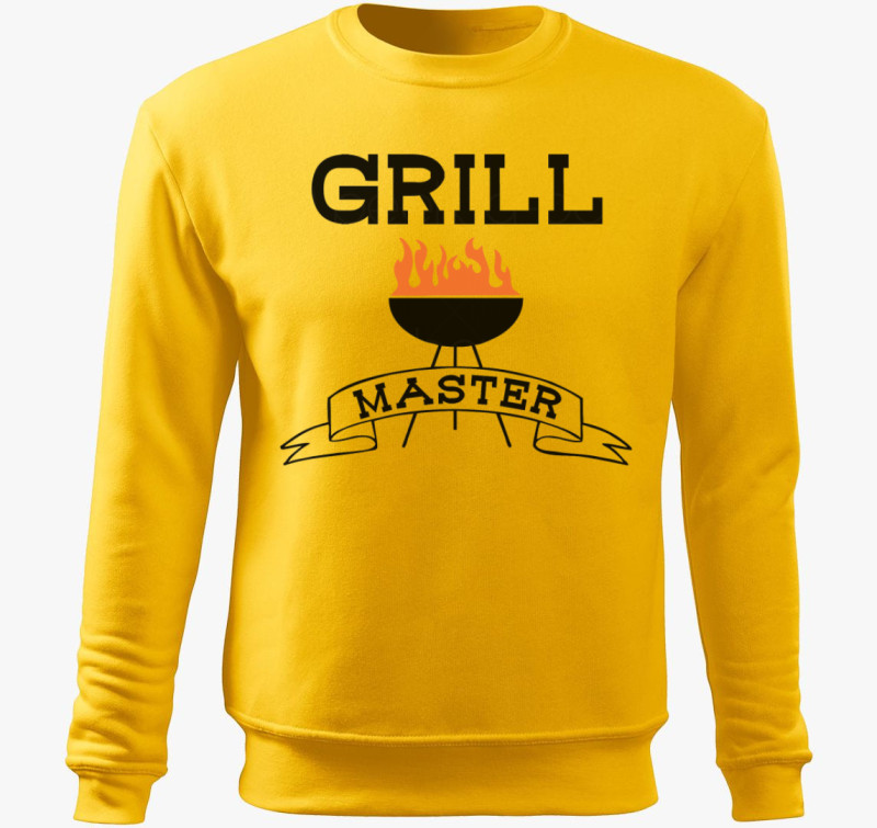 Grill Mester belebújós pulóver — Sárga