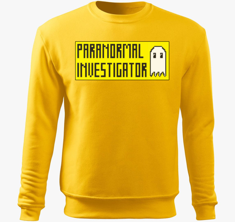 Paranormal Investigator belebújós pulóver — Sárga