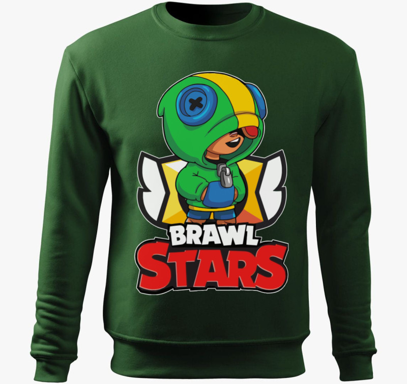 Brawl Stars - Leon belebújós pulóver — Üvegzöld