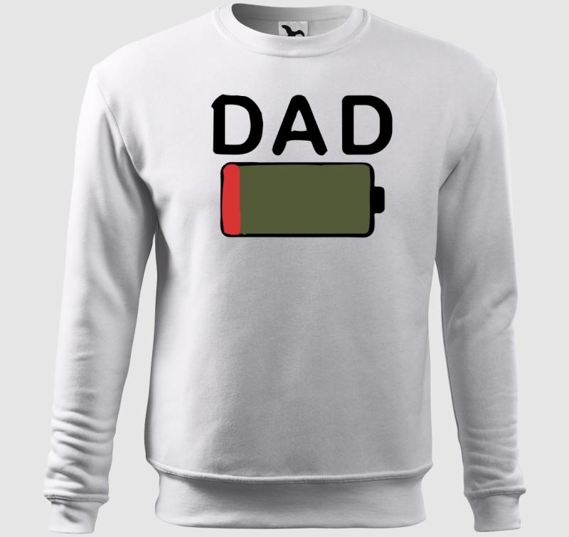 Dad low battery  belebújós pulóver