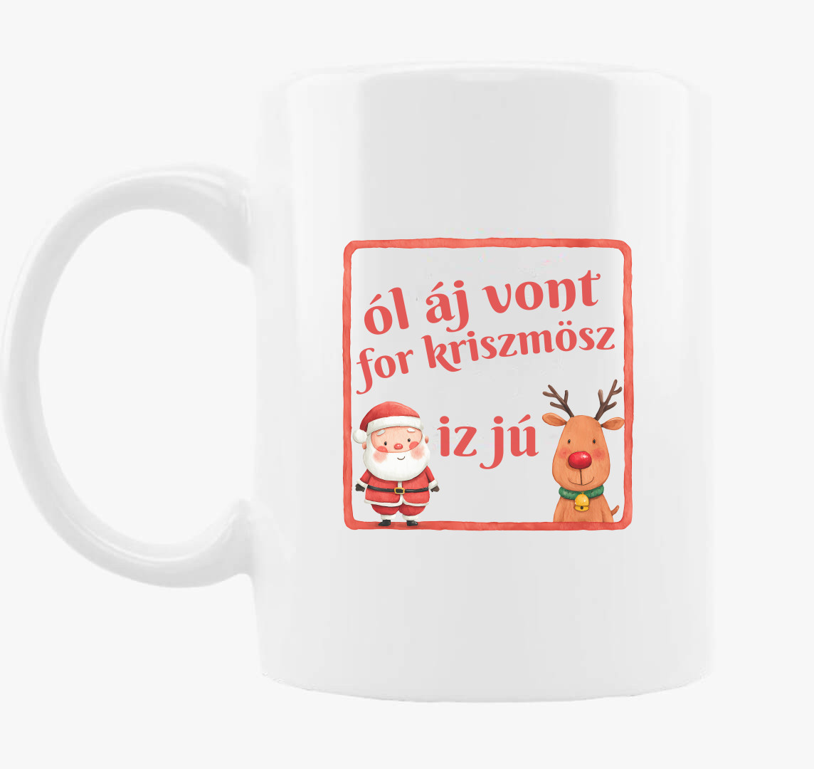Ól áj vont for kriszmösz bögre — Sima bögre