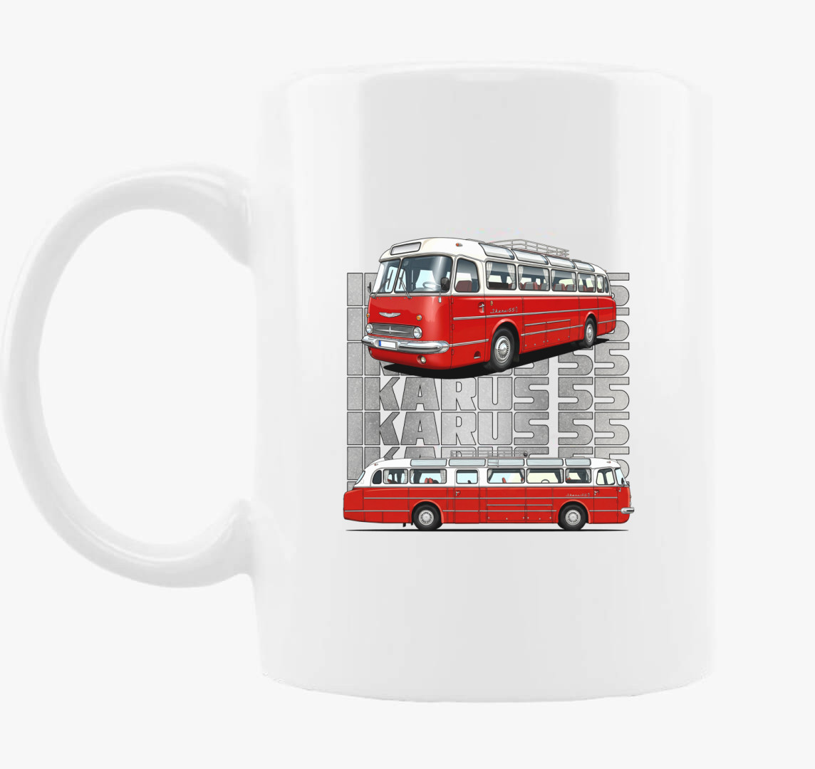 Ikarus 55 Busz bögre — Sima bögre