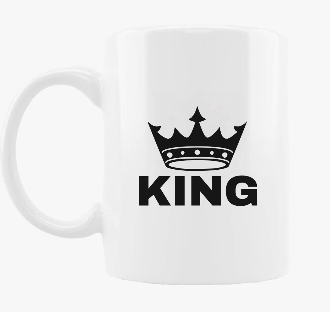 Páros bögre -  király, king — Sima bögre