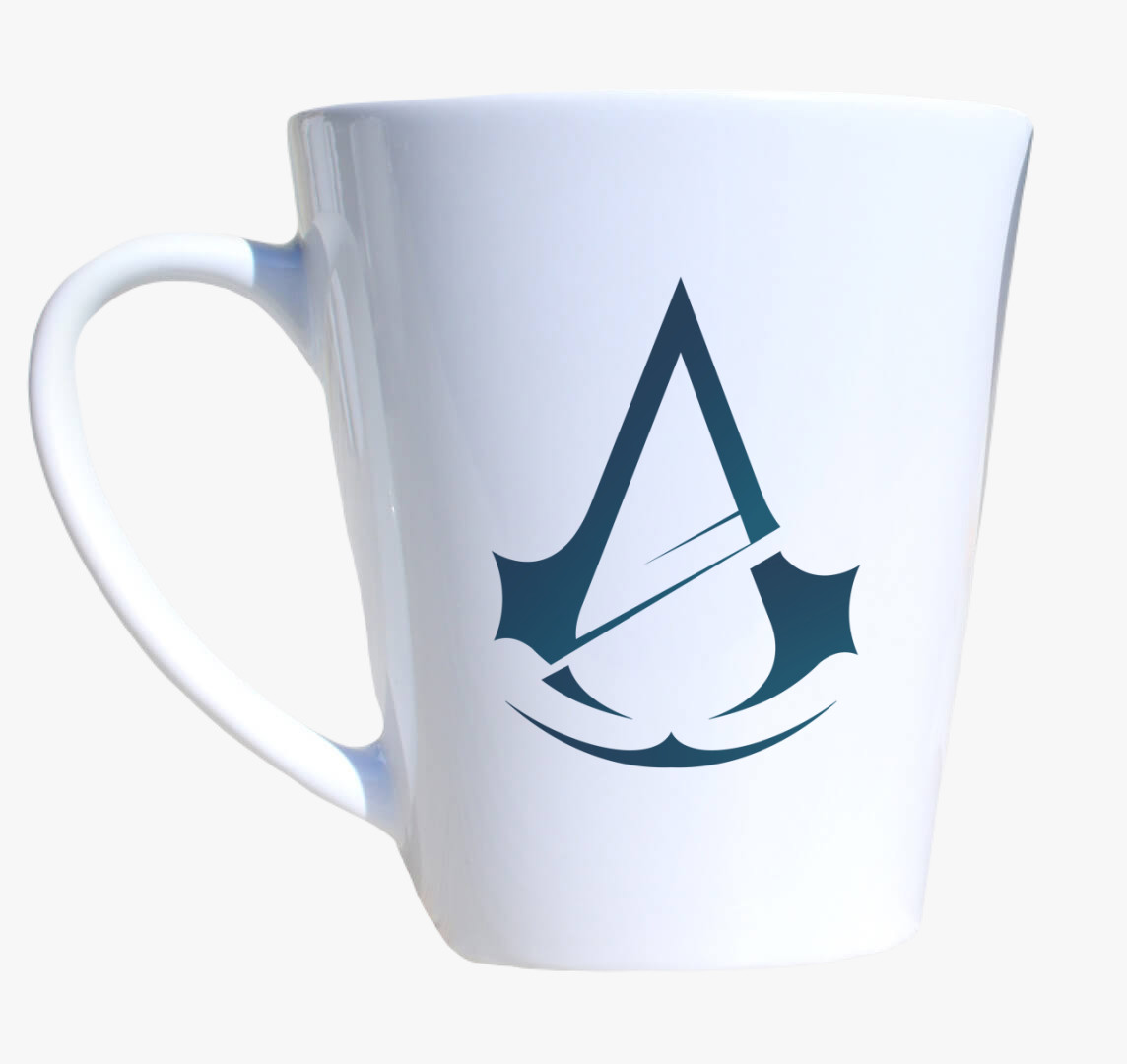 Assassin creed logós bögre — Latte bögre
