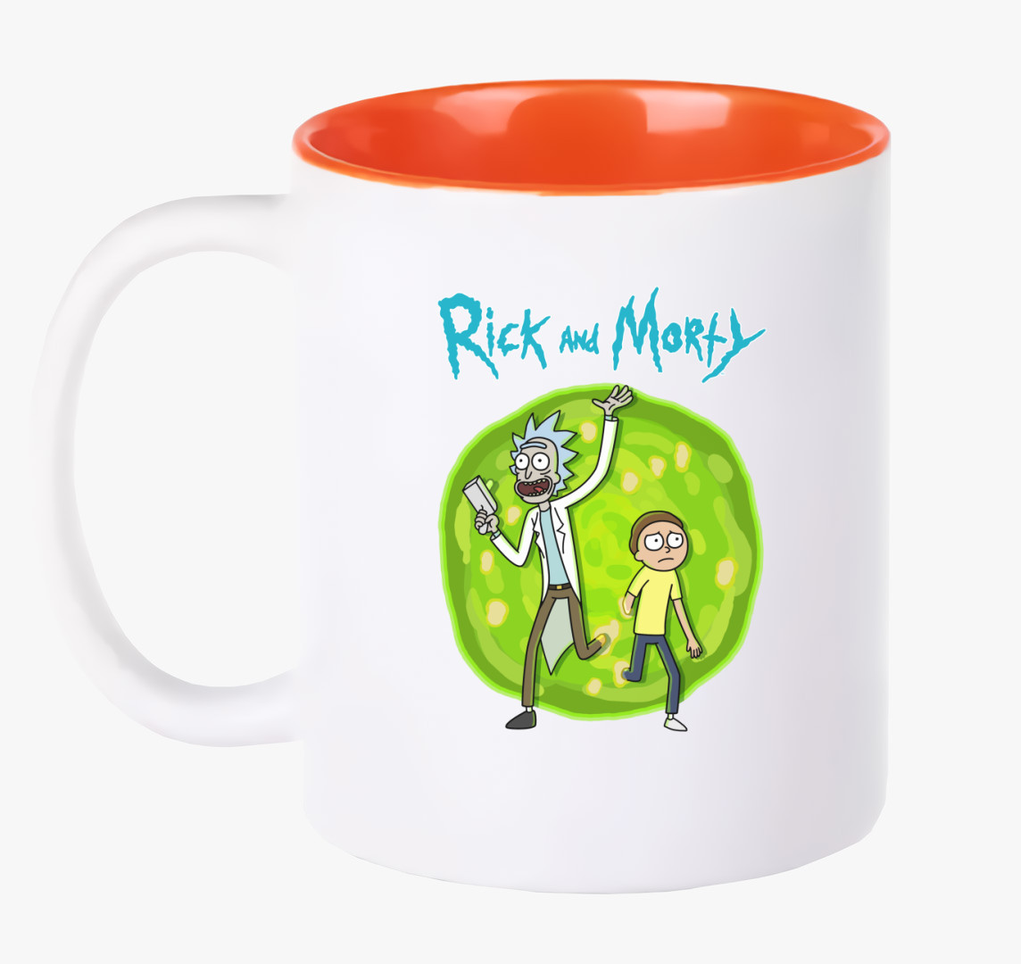 Rick and Morty bögre — Narancs