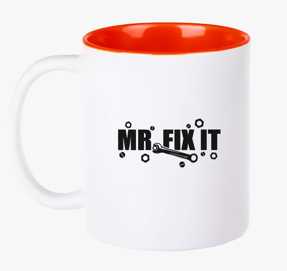 Mr fix it feliratú bögre — Piros