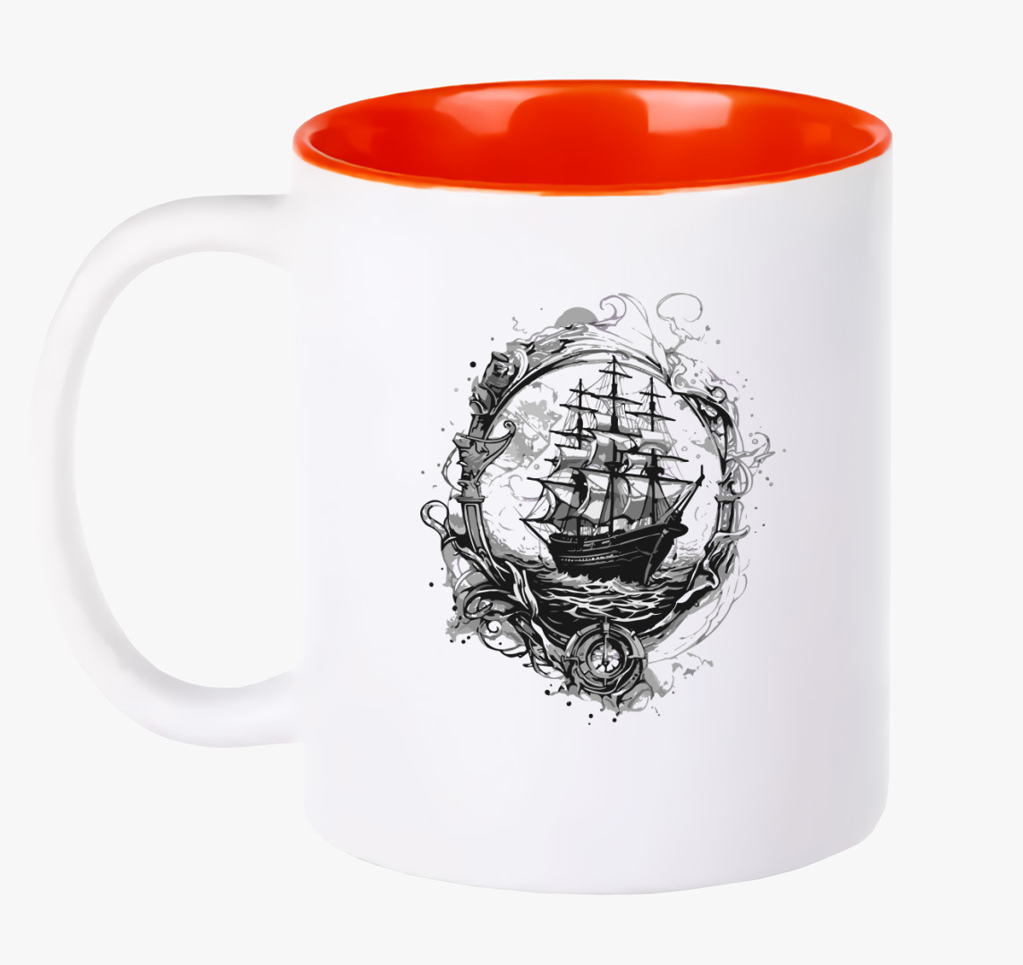 Ship Art bögre — Piros